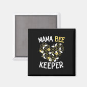 Bienenkopfgeschenk | Mama Bee Keeper Magnet (Vorderseite/Rückseite)