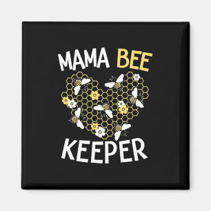 Bienenkopfgeschenk Mama Bee Keeper Magnet