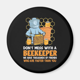 Bienenkopfgeschenk Nicht mit einem Imker verwech Magnet