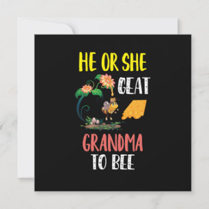 Bienenkopfgeschenk   Oma to bee Einladung
