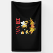 Bienenkopfgeschenk | Papa-Biene-Blume Banner (Vertikal)