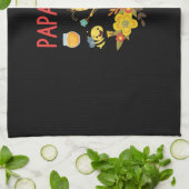 Bienenkopfgeschenk | Papa-Biene-Blume Geschirrtuch (Gefaltet)