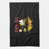 Bienenkopfgeschenk | Papa-Biene-Blume Geschirrtuch (Vertikal)
