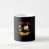 Bienenkopfgeschenk | Papa-Biene-Blume Kaffeetasse (Mittel)