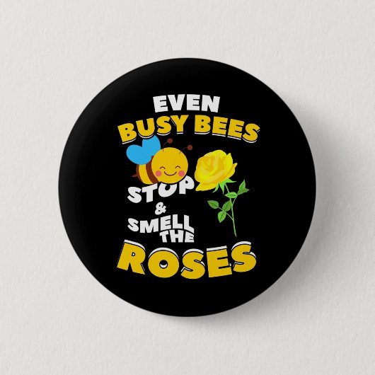 Bienenkopfgeschenk | Selbst belegte Bienen Button (Vorderseite)
