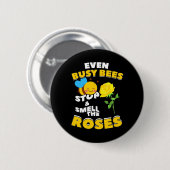 Bienenkopfgeschenk | Selbst belegte Bienen Button (Vorne & Hinten)
