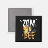 Bienenkopfgeschenk | Zom Bee Magnet (Vorderseite/Rückseite)