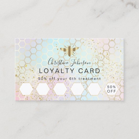 Bienenkopfkarte Visitenkarte (Vorderseite)