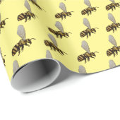 Bienenkopfpapier Geschenkpapier (Rolleneckpunkt)