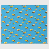 Bienenkopfpapier Geschenkpapier (Flach)