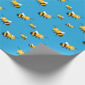 Bienenkopfpapier Geschenkpapier (Ecke)