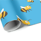 Bienenkopfpapier Geschenkpapier (Rolleneckpunkt)