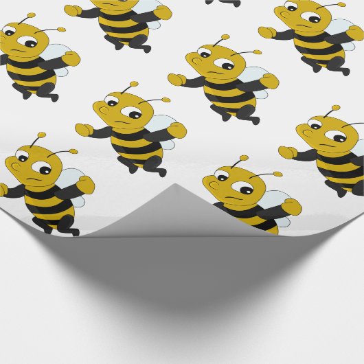 Bienenkopfpapier Geschenkpapier (Ecke)