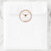 Bienenkorb Bio Honig Runder Aufkleber (Tasche)