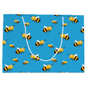 Bienenkorb Große Geschenktüte (Rückseite)