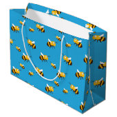 Bienenkorb Große Geschenktüte (Rückseite Schrägansicht)