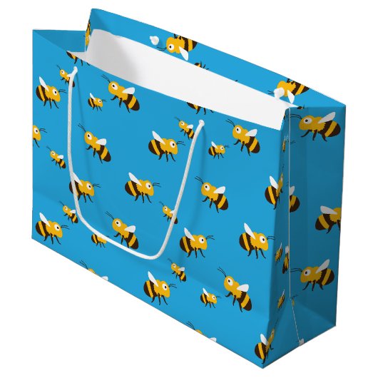 Bienenkorb Große Geschenktüte (Vorderseite Schrägansicht)