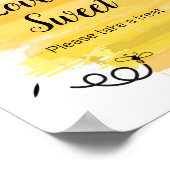 Bienenkorb-Liebe ist Sweet Sign Poster (Ecke)