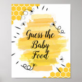 Bienenkorb Raten Sie das Baby-Food-Zeichen Poster (Vorne)