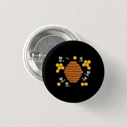 Bienenkraub Button (Vorne & Hinten)