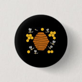 Bienenkraub Button (Vorderseite)