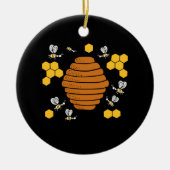 Bienenkraub Keramik Ornament (Vorne)