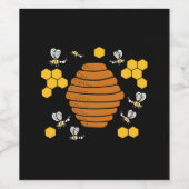 Bienenkraub Weinetikett (Einzelnes Label)