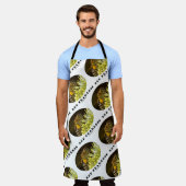 Bienenkraut auf gelber Blume Schürze (Getragen)