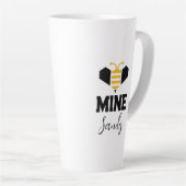 Bienenkrebs Mine Minimalistisch Romantisches Gesch Milchtasse (Rechte Ecke)