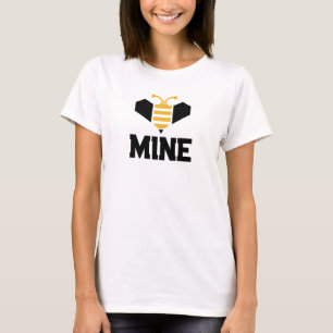 Bienenkrebs Mine Minimalistisch Romantisches Gesch T-Shirt
