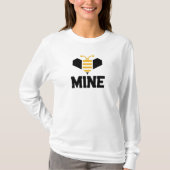 Bienenkrebs Mine Minimalistisch Romantisches Gesch T-Shirt (Vorderseite)