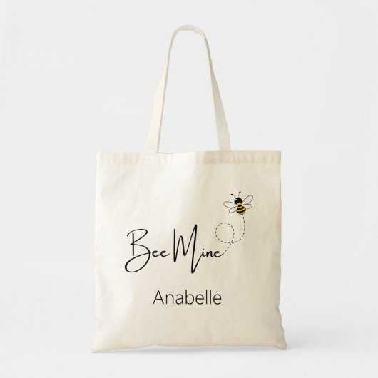 Bienenkrebs - Valentinstag Niedliche Biene Tragetasche (Vorne)