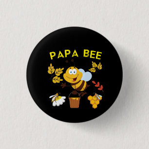 Bienenküche Art Papa Button