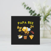 Bienenküche Art Papa Feiertagskarte (Stehend Vorderseite)