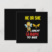 Bienenküche Kunst Großes Oma Feiertagskarte (Vorne/Hinten)