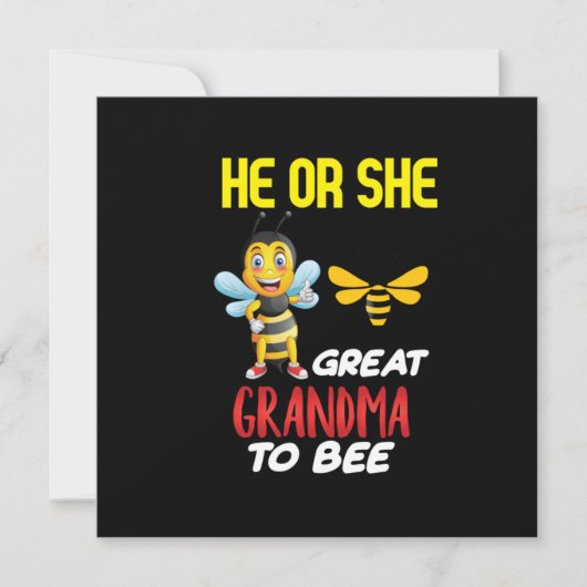 Bienenküche Kunst Großes Oma Feiertagskarte (Vorderseite)