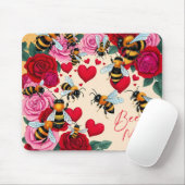 Bienenkultur - Romantisches Blumendesign Mousepad (Mit Mouse)