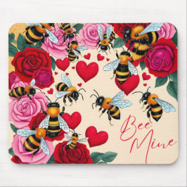 Bienenkultur - Romantisches Blumendesign Mousepad