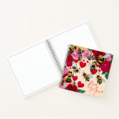 Bienenkultur - Romantisches Blumendesign Notizblock (Innenseite)