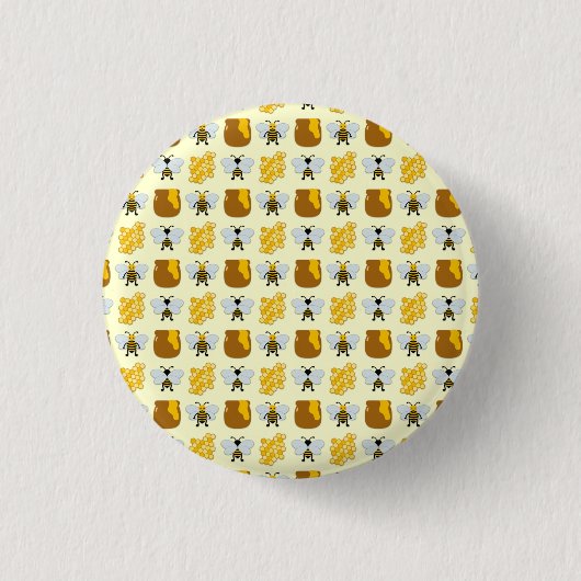 Bienenkunst für Kinder Button (Vorderseite)