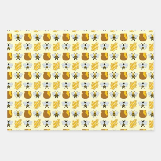 Bienenkunst für Kinder Geschenkpapier Set (Vorderseite)