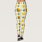 Bienenkunst für Kinder Leggings (Rückseite)