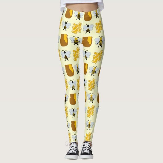 Bienenkunst für Kinder Leggings (Vorderseite)