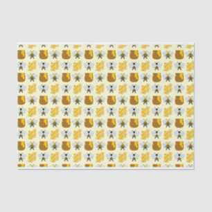 Bienenkunst für Kinder Seidenpapier