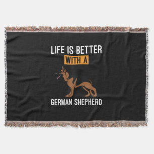 Bienenkunst mit deutschem Schäferhund Decke