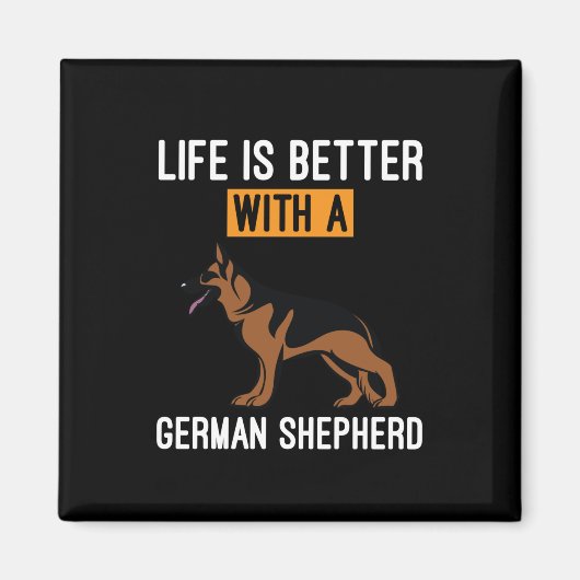 Bienenkunst mit deutschem Schäferhund Magnet (Vorne)