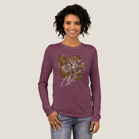 Bienenkunst Tri-Blend Shirt (Volle Vorderseite)