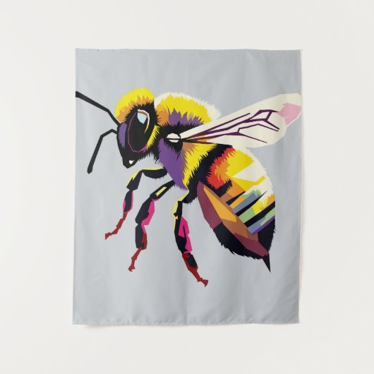 Bienenkunst Wandteppich (Vorderseite)