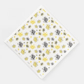 Bienenkünstlerpapier Napkins - Elegantes Honeybee- Serviette (Ecke)
