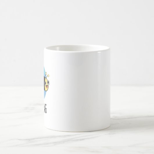 Bienenlange Funny Long Insect Pun Kaffeetasse (Mittel)